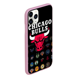 Чехол для iPhone 11 Pro Max матовый Chicago Bulls 1 - фото 2