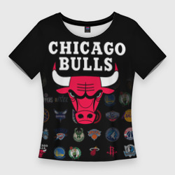 Женская футболка 3D Slim Chicago Bulls 1