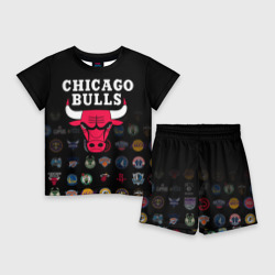 Детский костюм с шортами 3D Chicago Bulls 1