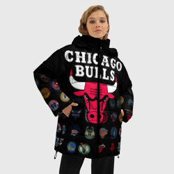 Женская зимняя куртка Oversize Chicago Bulls 1 - фото 2