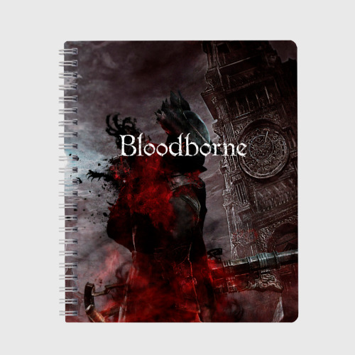 Тетрадь Bloodborne, цвет клетка