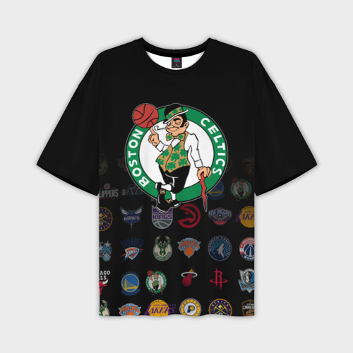 Мужская футболка oversize 3D Boston Celtics 1, цвет 3D печать