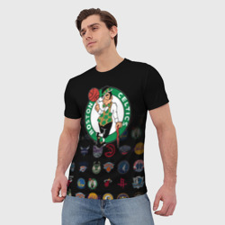 Мужская футболка 3D Boston Celtics 1 - фото 2