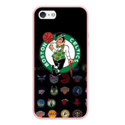 Чехол для iPhone 5/5S матовый Boston Celtics 1