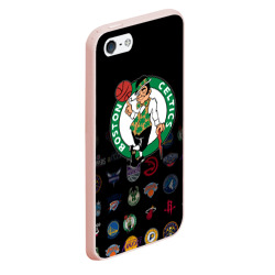 Чехол для iPhone 5/5S матовый Boston Celtics 1 - фото 2