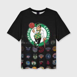 Женская футболка oversize 3D Boston Celtics 1