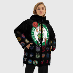 Женская зимняя куртка Oversize Boston Celtics 1 - фото 2