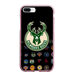 Чехол для iPhone 7Plus/8 Plus матовый Milwaukee Bucks 3