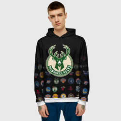 Мужская толстовка 3D Milwaukee Bucks 3 - фото 2