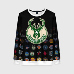 Женский свитшот 3D Milwaukee Bucks 3