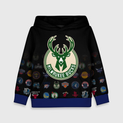 Детская толстовка 3D Milwaukee Bucks 3