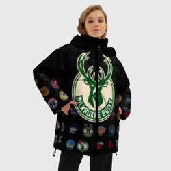 Женская зимняя куртка Oversize Milwaukee Bucks 3 - фото 2