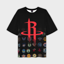 Мужская футболка oversize 3D Houston Rockets 2