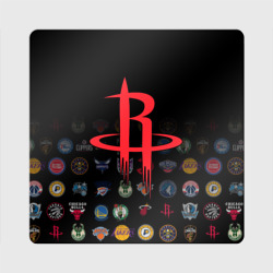 Магнит виниловый Квадрат Houston Rockets 2