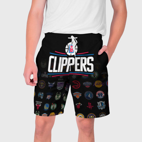 Мужские шорты 3D Los Angeles Clippers (2), цвет 3D печать