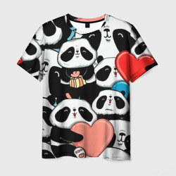 Много панд – Мужская футболка 3D с принтом купить со скидкой в -26%