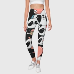 Леггинсы 3D Много панд - фото 2
