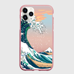 Чехол для iPhone 11 Pro Max матовый Большая волна в канагаве