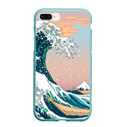 Чехол для iPhone 7Plus/8 Plus матовый Большая волна в канагаве