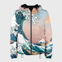 Женская куртка 3D Большая волна в канагаве
