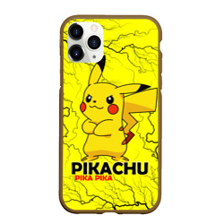 Чехол для iPhone 11 Pro Max матовый Pikachu Pika Pika