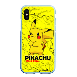 Чехол для iPhone XS Max матовый Pikachu Pika Pika