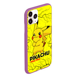 Чехол для iPhone 11 Pro Max матовый Pikachu Pika Pika - фото 2