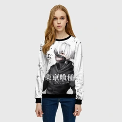 Женский свитшот 3D Токийский гуль - фото 2