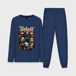 Мужская пижама с лонгсливом хлопок Slipknot