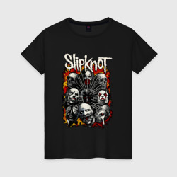 Женская футболка хлопок Slipknot