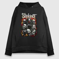 Женское худи Oversize хлопок Slipknot