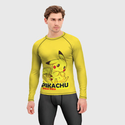 Мужской рашгард 3D Pikachu Pika Pika - фото 2