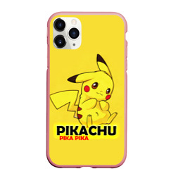 Чехол для iPhone 11 Pro Max матовый Pikachu Pika Pika