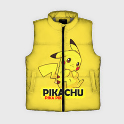 Женский жилет утепленный 3D Pikachu Pika Pika