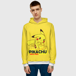 Мужская толстовка 3D Pikachu Pika Pika - фото 2