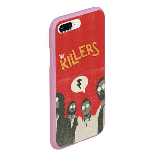 Чехол для iPhone 7Plus/8 Plus матовый The Killers, цвет розовый - фото 3