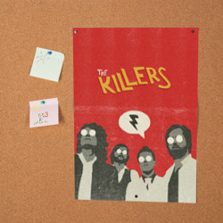 Постер с принтом The Killers для любого человека, вид спереди №2. Цвет основы: белый