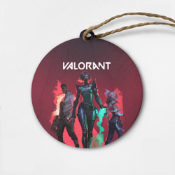Деревянная игрушка круг Valorant