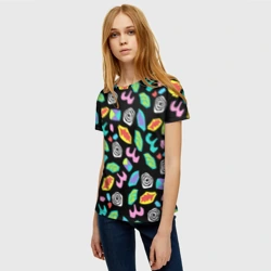 Женская футболка 3D Очень странные дела - фото 2