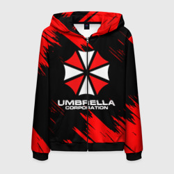 Мужская толстовка 3D на молнии Umbrella Corporation