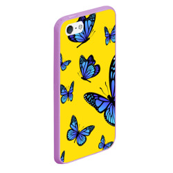 Чехол для iPhone 5/5S матовый Бабочки - фото 2