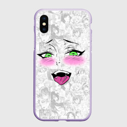 Чехол для iPhone XS Max матовый Ахегао одна среди многих
