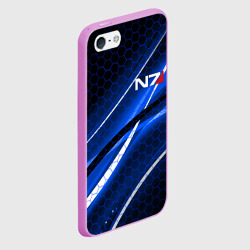 Чехол для iPhone 5/5S матовый Mass Effect N7 - фото 2