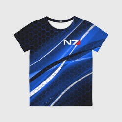 Детская футболка 3D Mass Effect N7