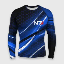 Мужской рашгард 3D Mass Effect N7