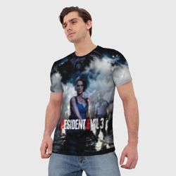 Мужская футболка 3D Resident evil 3 - фото 2