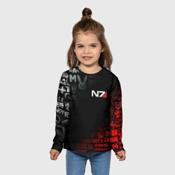 Детский лонгслив 3D Mass Effect N7 - фото 2