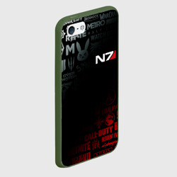 Чехол для iPhone 5/5S матовый Mass Effect N7 - фото 2