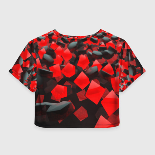 Женская футболка Crop-top 3D Umbrella Corp., цвет 3D печать - фото 2