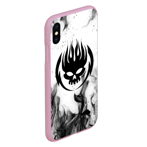 Чехол для iPhone XS Max матовый The Offspring, цвет розовый - фото 3